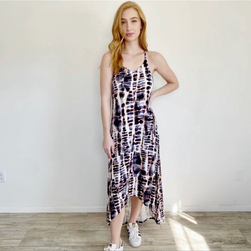 Nicole Miller Tie Dye Maxi Dress Medium